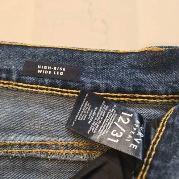 Curve Appeal Curve Creator High Rise Wide Leg Denim Jeans Womens 12/31 NEW - Picture 4 of 5